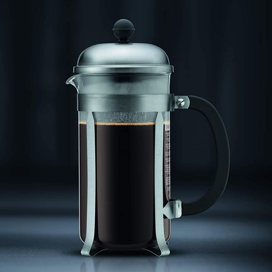 Cafetera Prensa Francesa Bodum Chambord 1 lt Plata