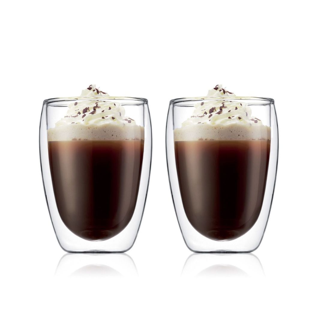 Set 2 vasos de Borosilicato Bodum de Doble Pared 350 ml