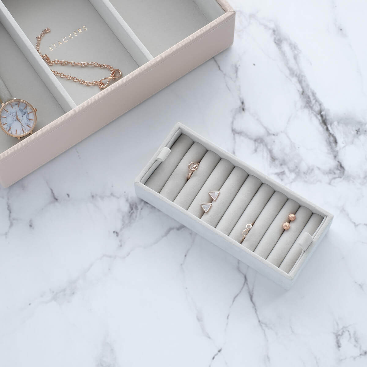 Joyero para anillos y aros, 10 compartimientos