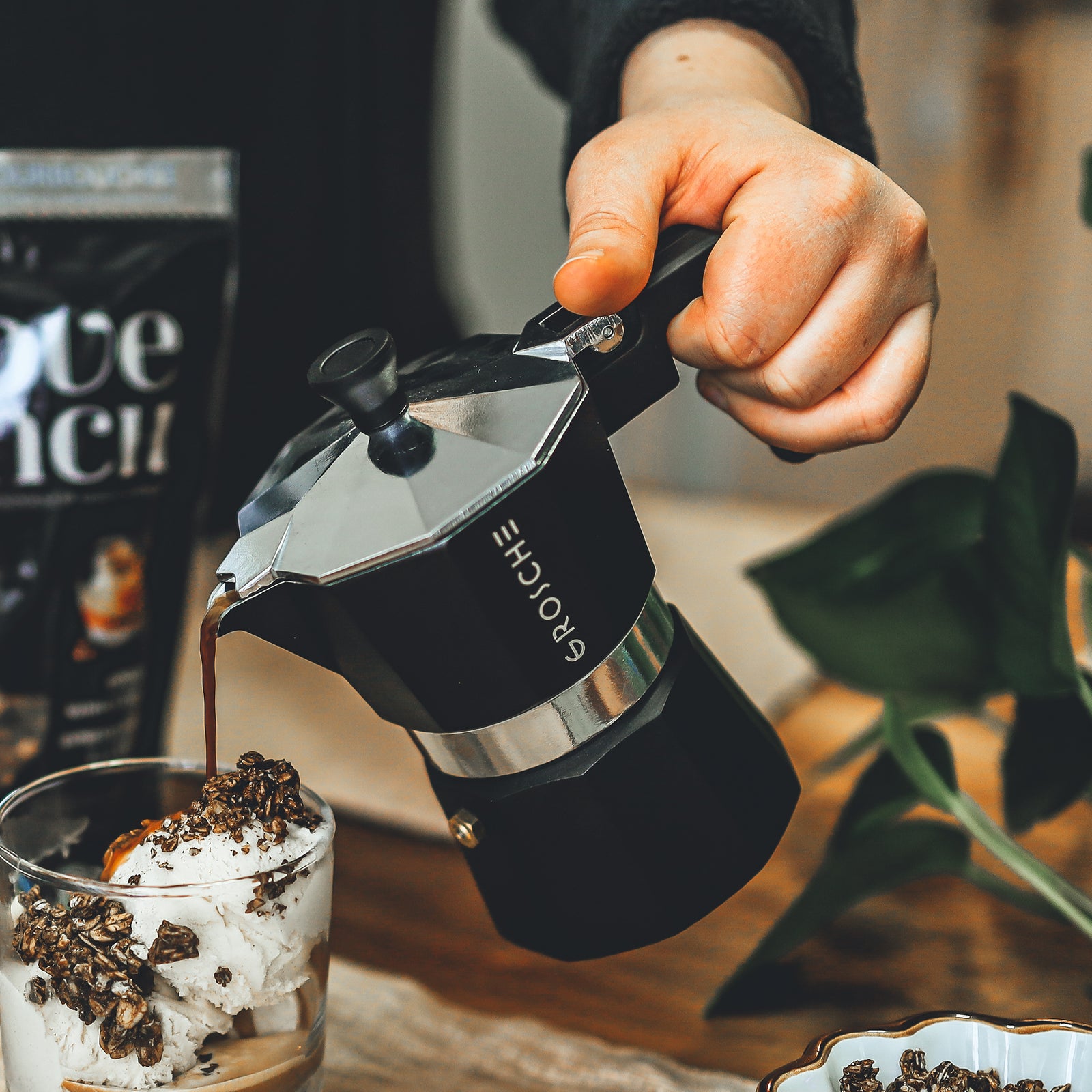 Cafetera Milano de 6 Tazas 275 ml Negra