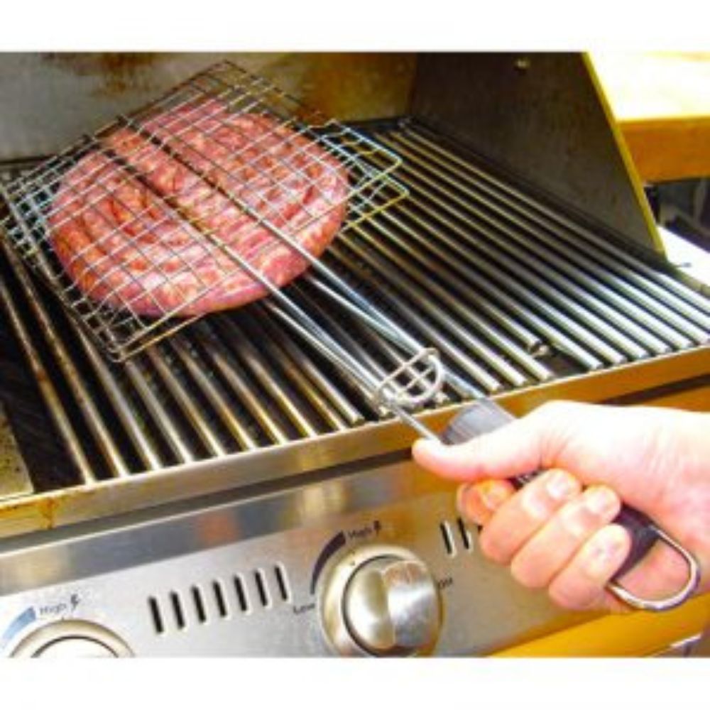 Canasto Multiuso para Parrilla Acero Inox. Man Law