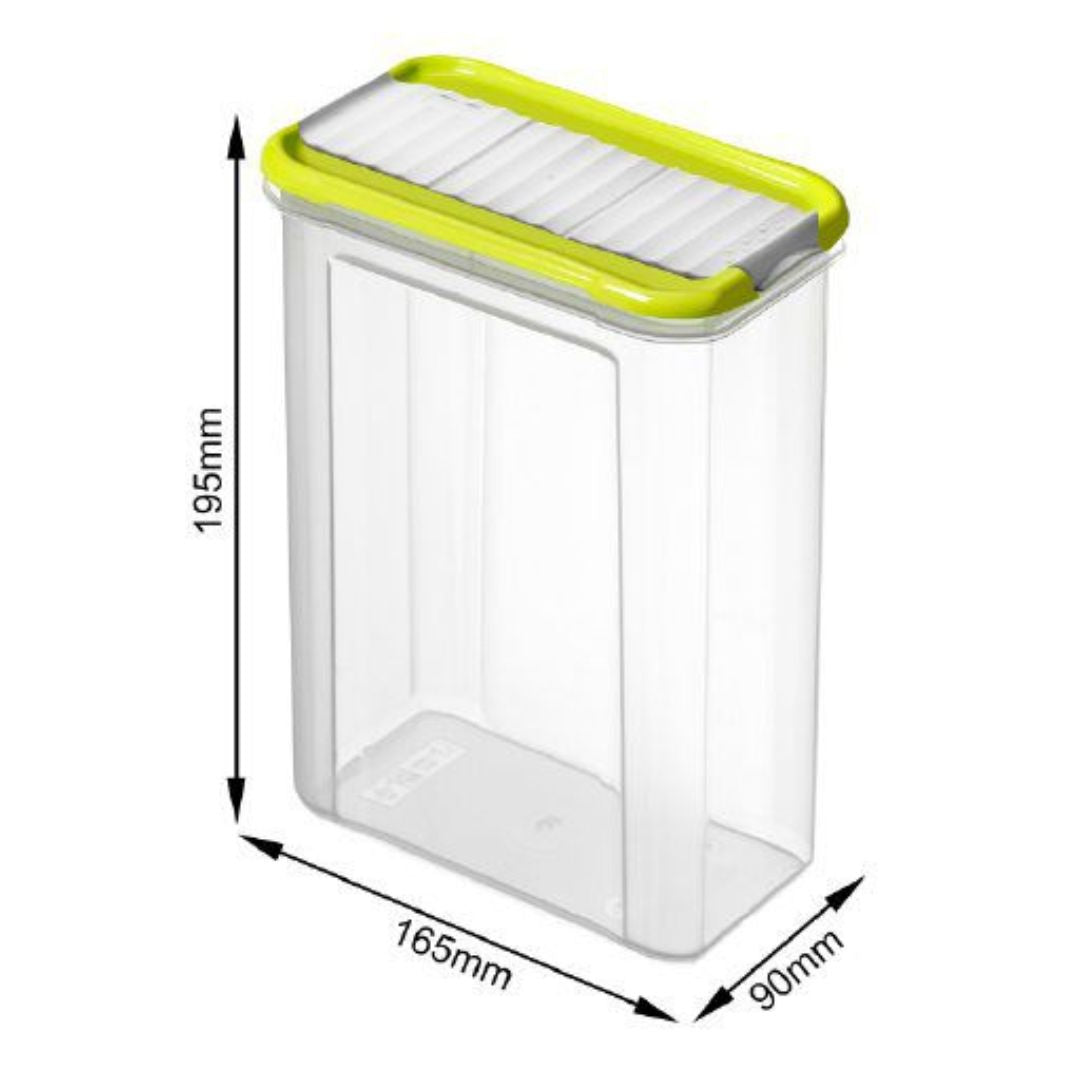Contenedor plástico para alimentos Domino 1,5 Ltt