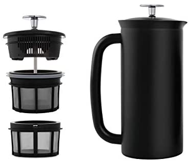 Cafetera Prensa Francesa P7 1 Litro Negra