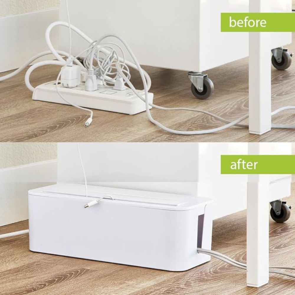 Organizador UT-Wire para Cables y Estación De Carga XL Blanco