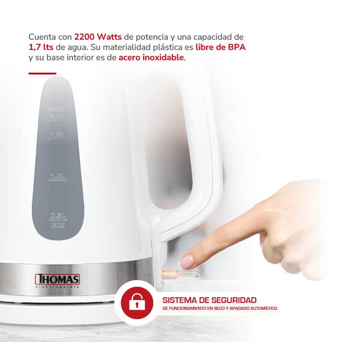 Hervidor Thomas 1,7 Litros TH-4340
