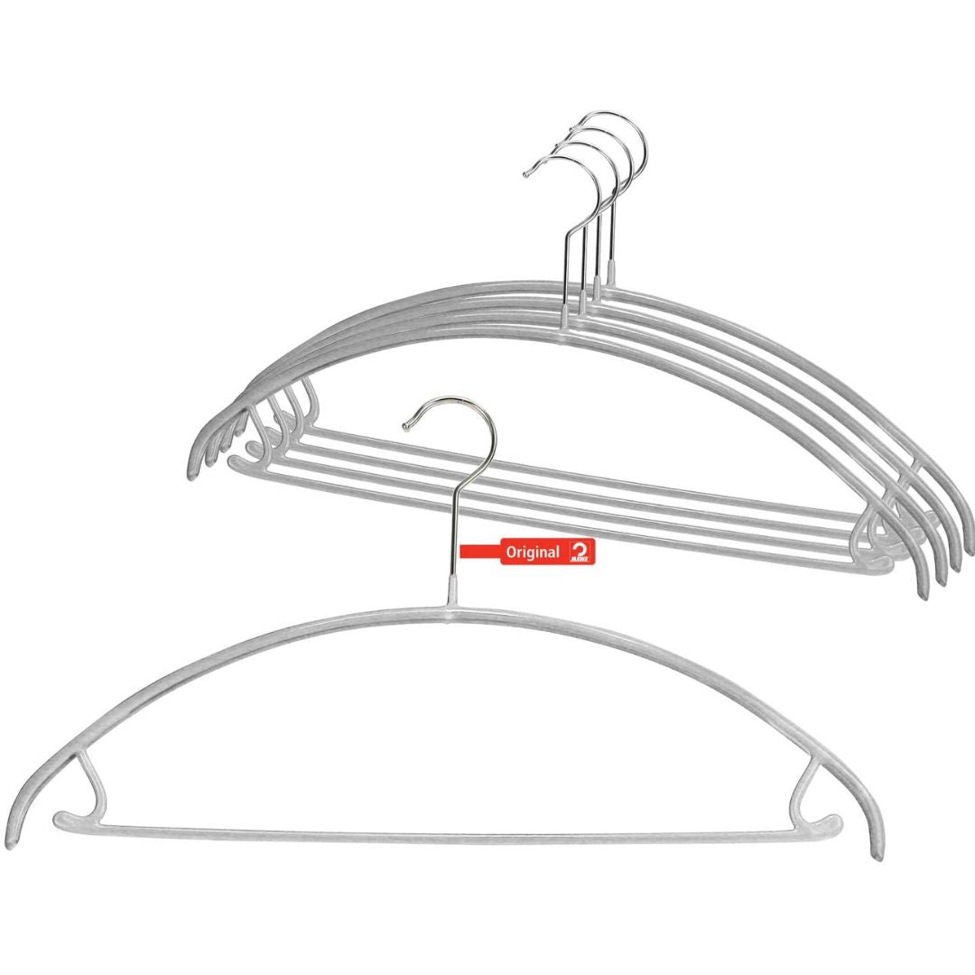 Set de 5 Colgadores Para Ropa Con Barra, 36 cm en forma de U
