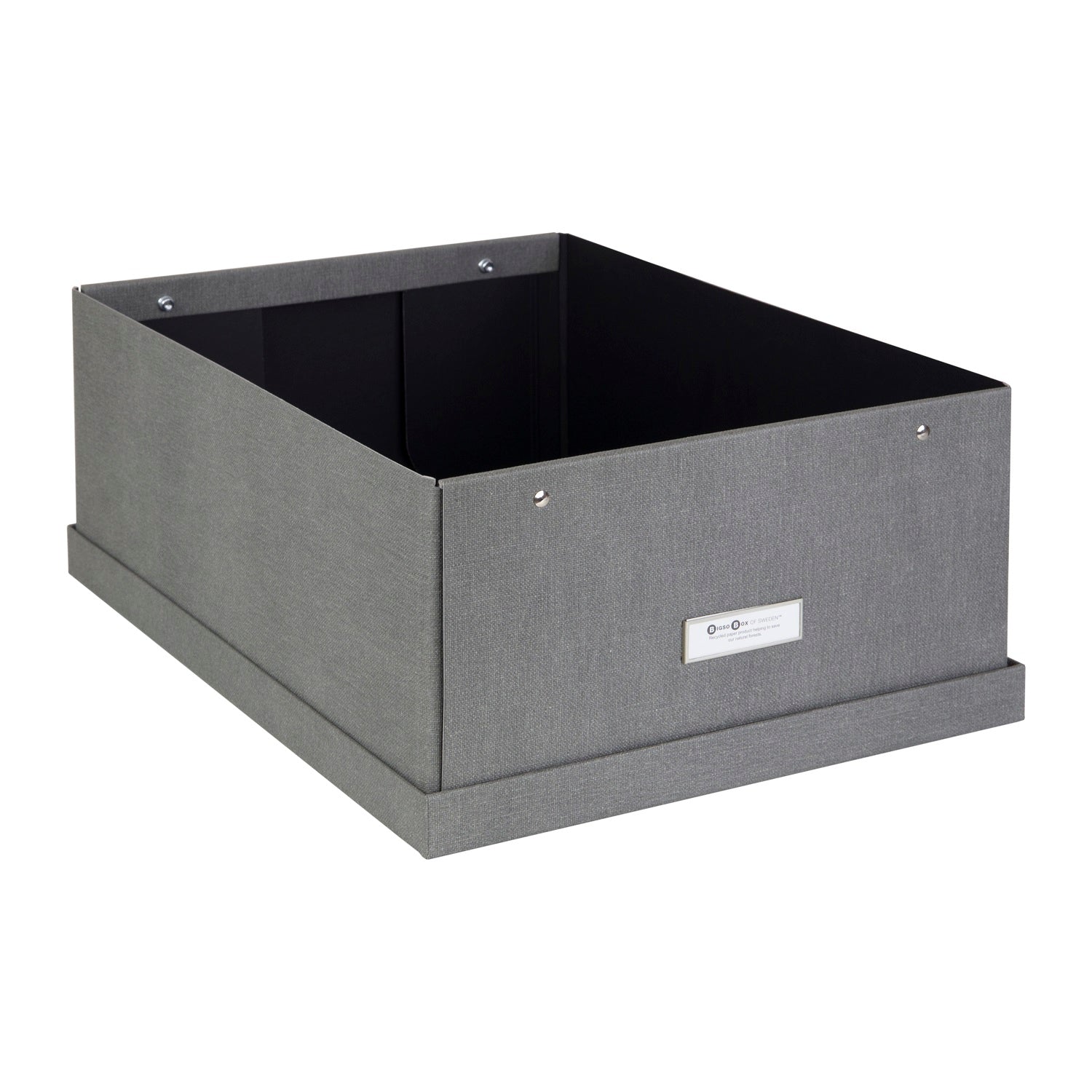 Caja Organizadora Bigso Box 35 x 45 cm Canvas Gris