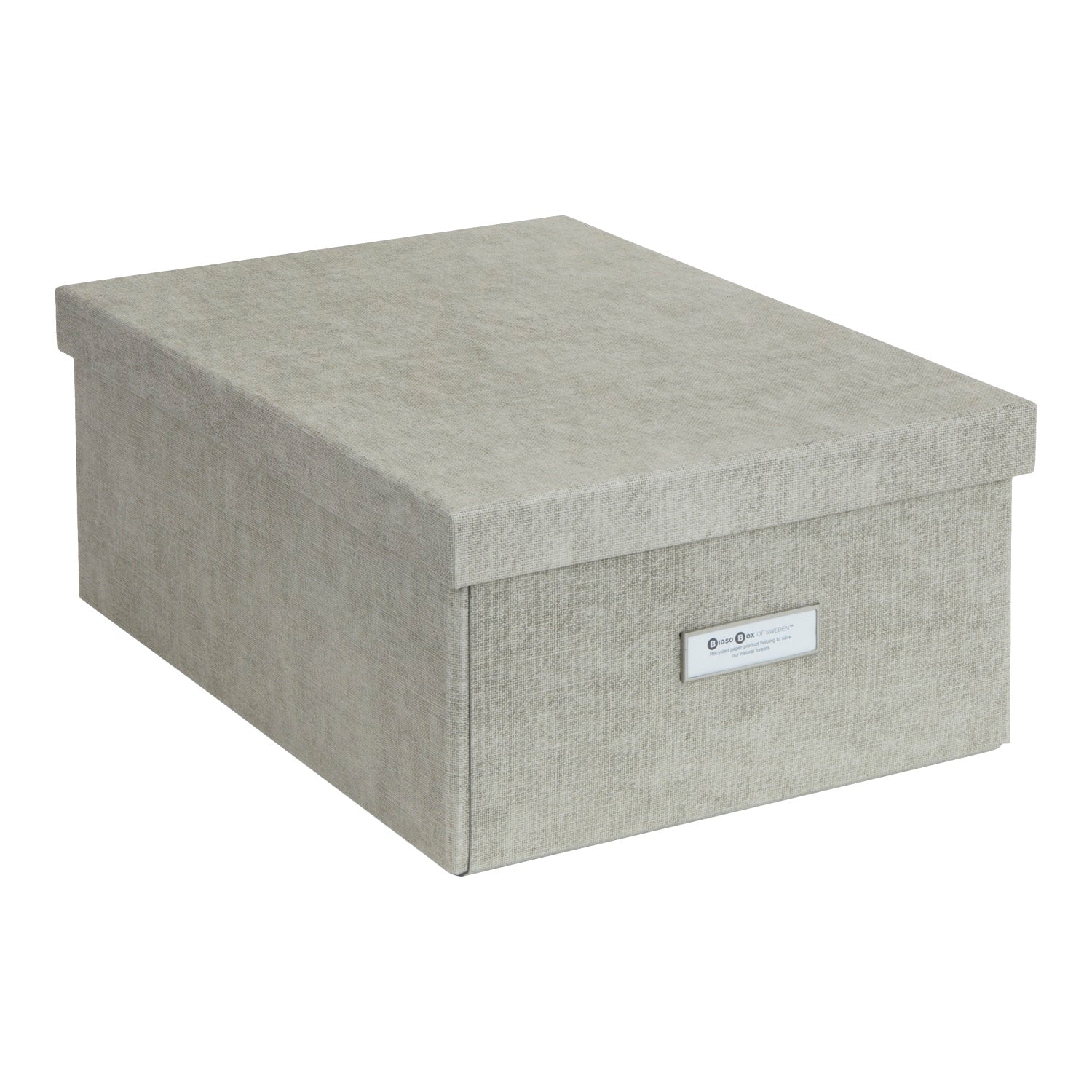 Caja Organizadora Multipropósito Bigso Box 29 x 39 cm Lino