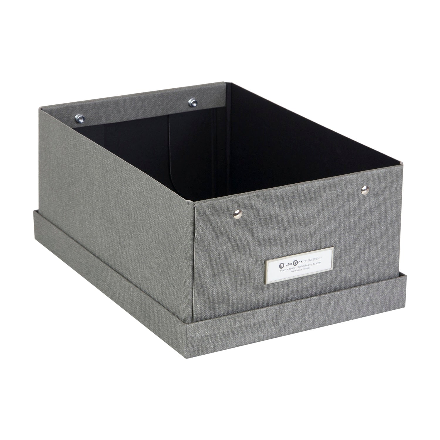 Caja Organizadora Bigso Box Karin 22 x 31 cm Gris