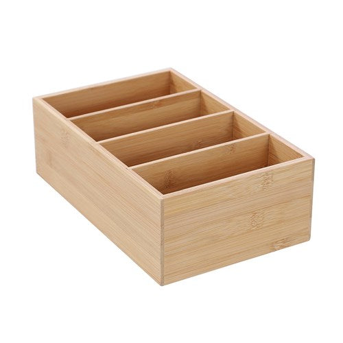 Caja Organizadora Boxsweeden de Bambú 25 x 16 cm