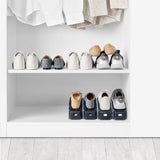 Set de 3 Organizadores Para Zapatos Rayen. Color Gris Oscuro.