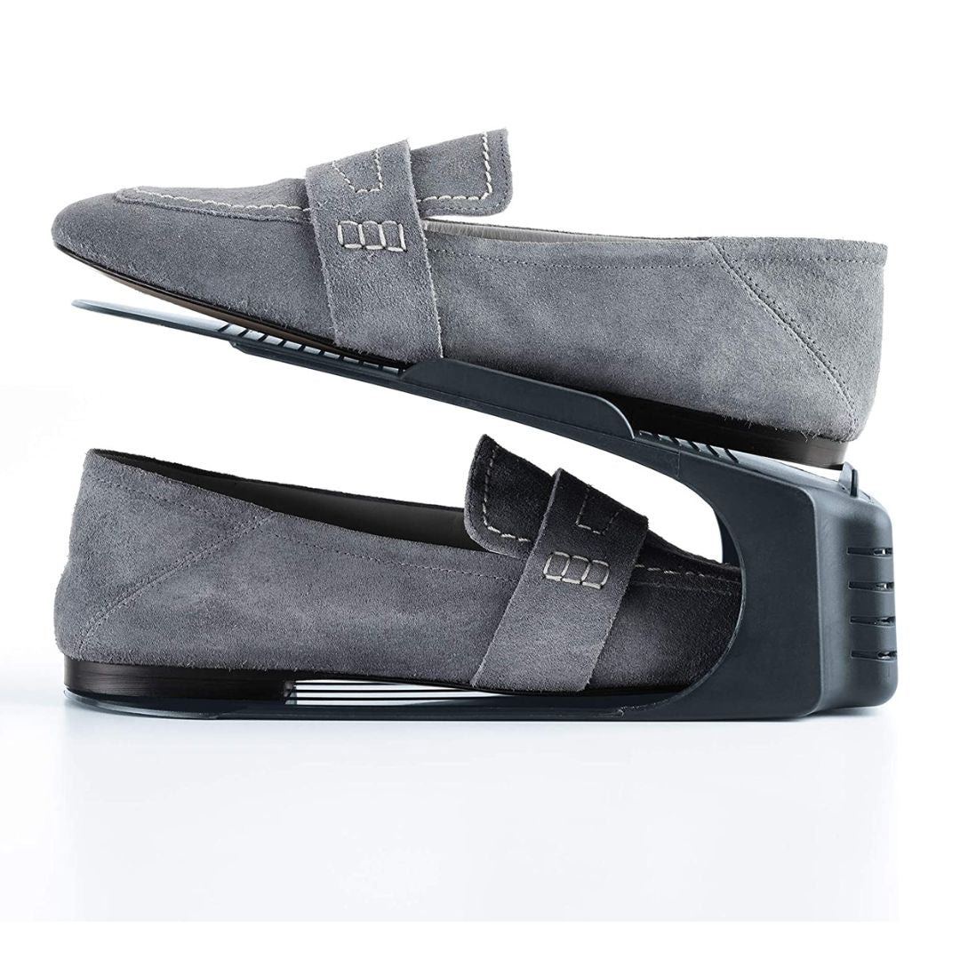 Set de 3 Organizadores Para Zapatos Rayen. Color Gris Oscuro.