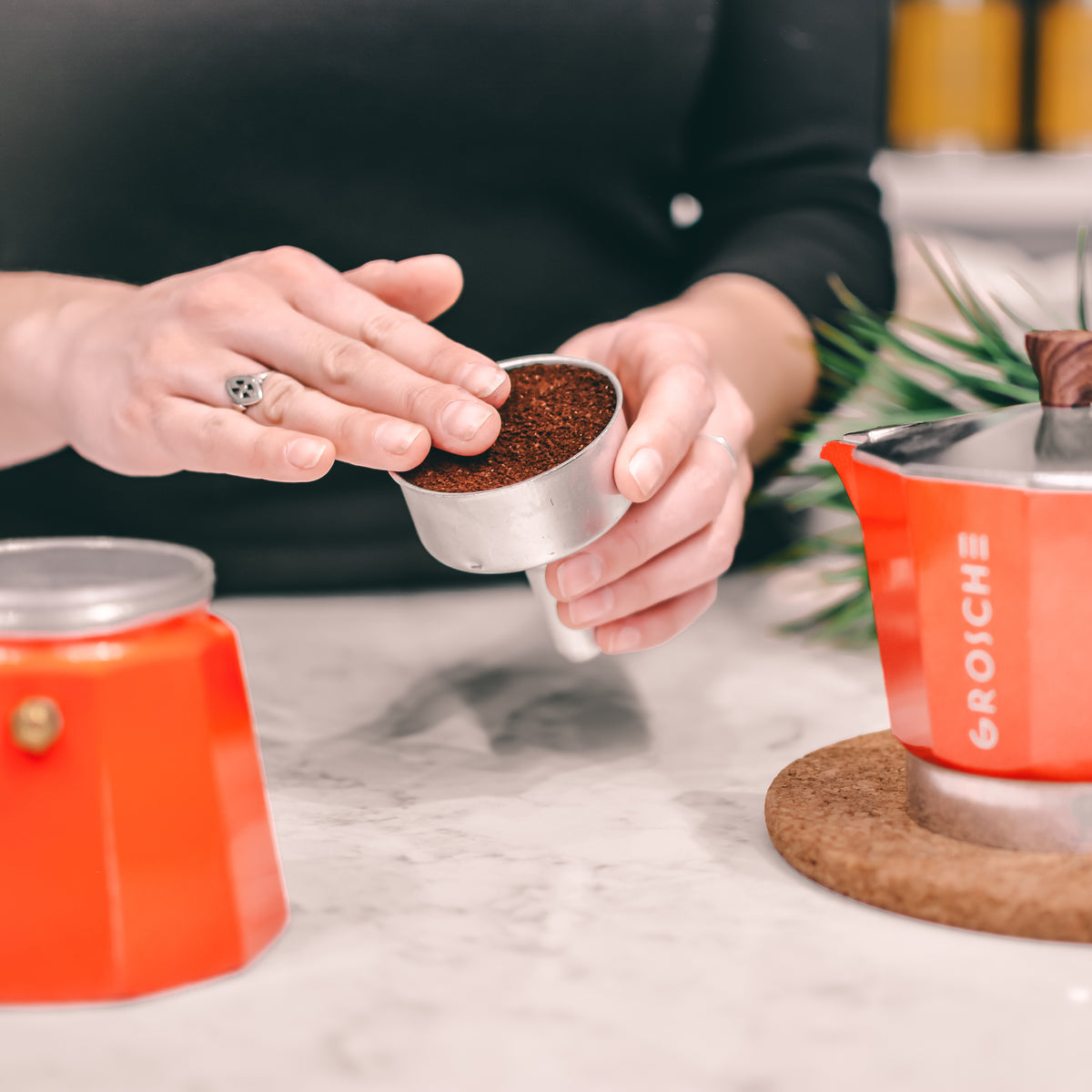 Cafetera Milano de 6 Tazas 275 ml Roja