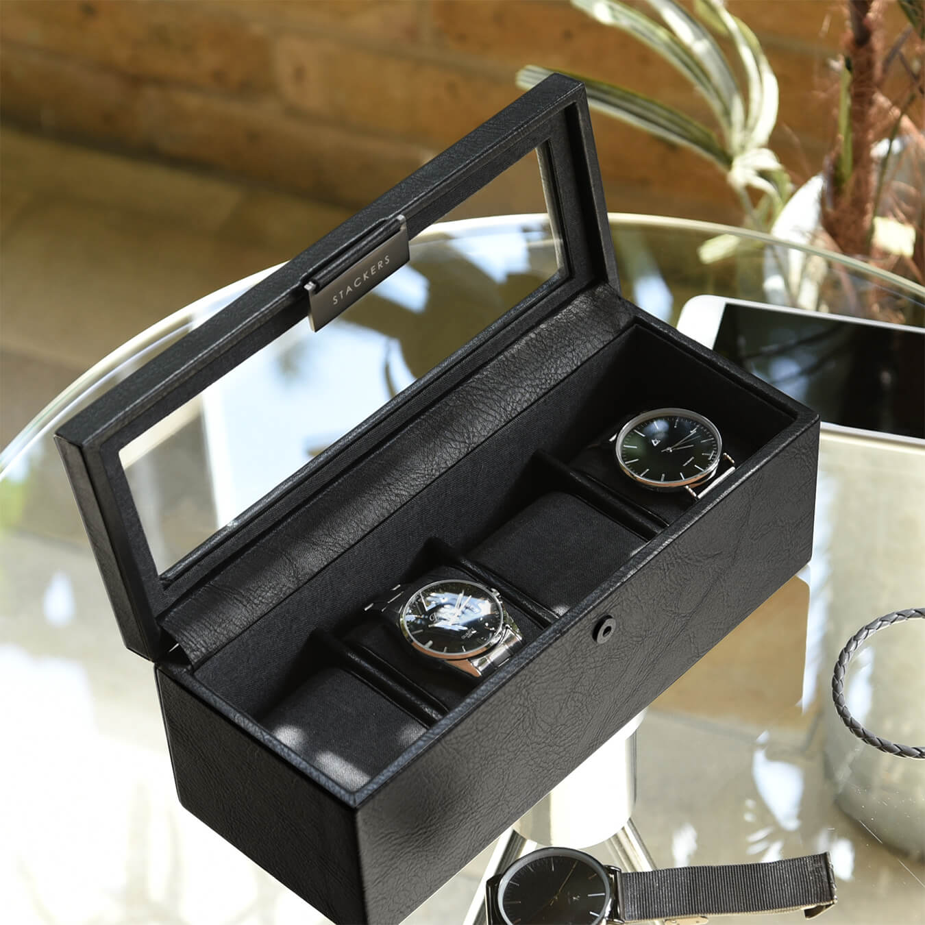 Caja para 4 Relojes Stackers