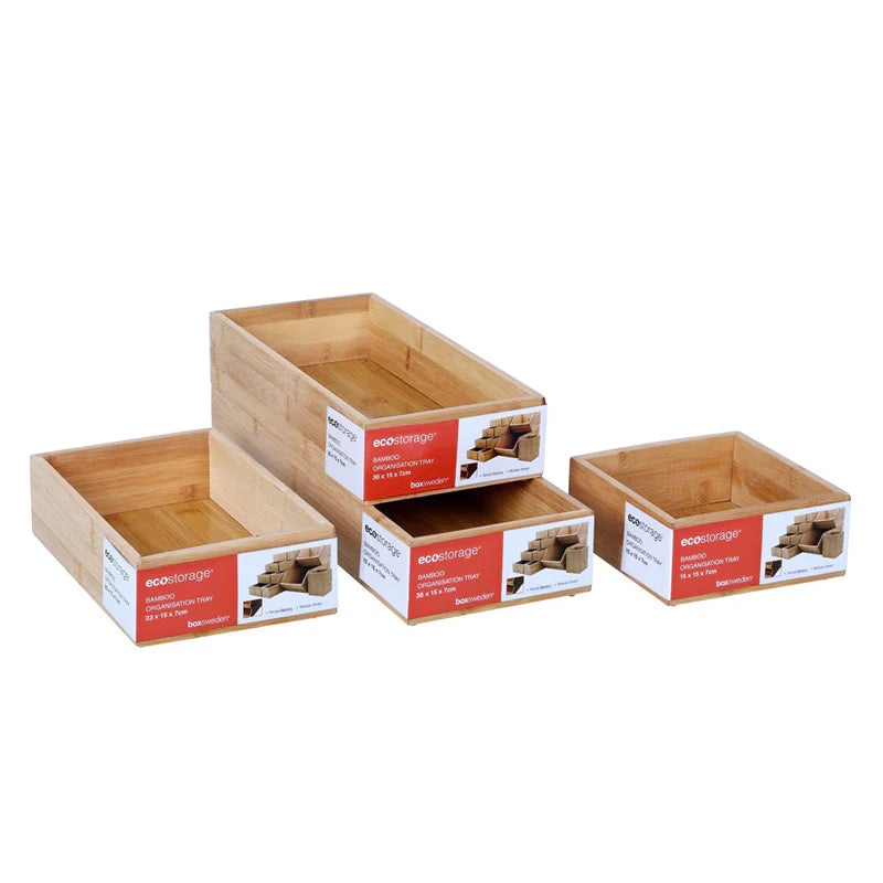 Caja Organizadora de Bambú 15x30x7cm BoxSweden®