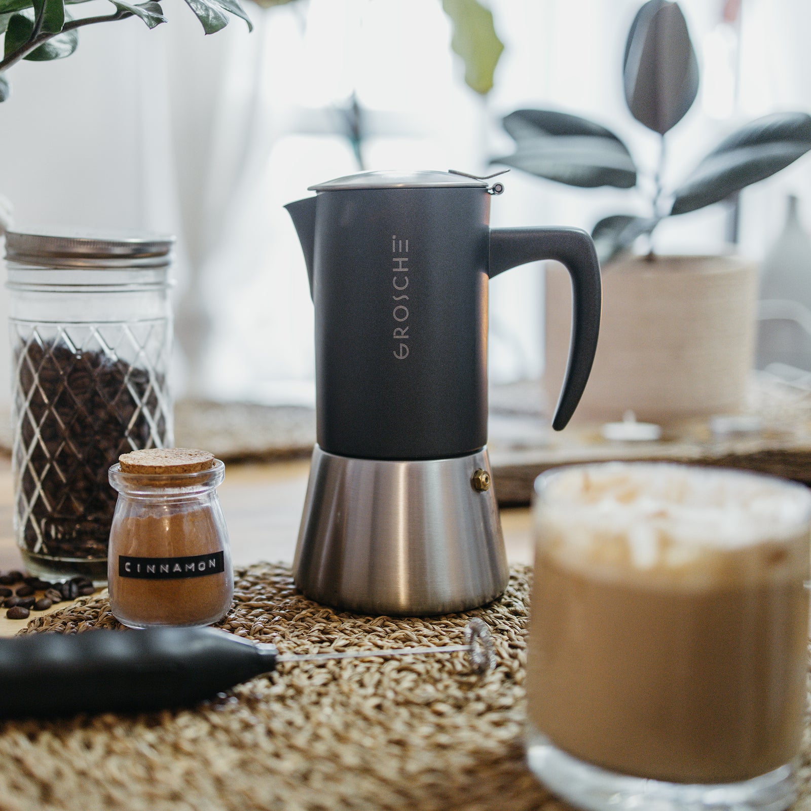 Cafetera Milano 6 Tazas Metal Grosche