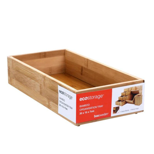 Caja Organizadora Boxsweeden de Bambú 15 x 30 cm