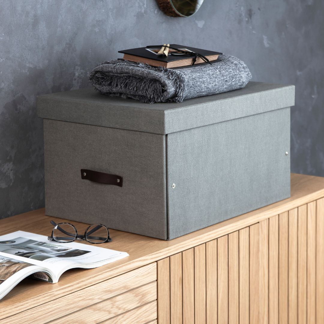 Caja Organizadora Miltipropósito Bigso Box 38 x 50 cm Gris