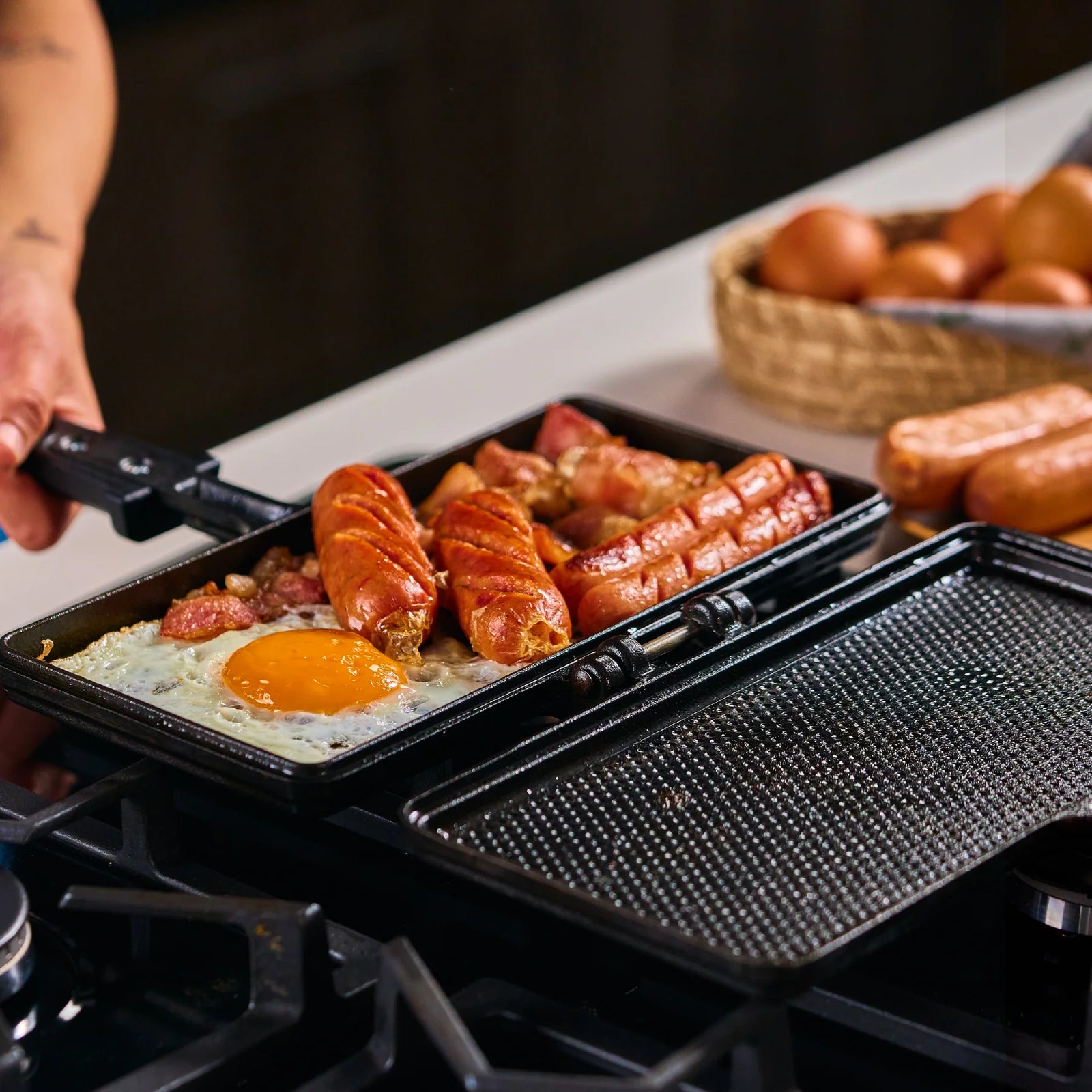 Sandwhichera Victoria de Hierro Fundido Precurada