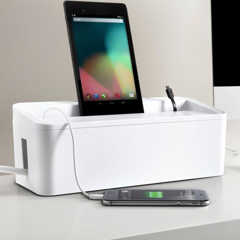 Organizador UT-Wire para Cables y Estación De Carga XL Blanco