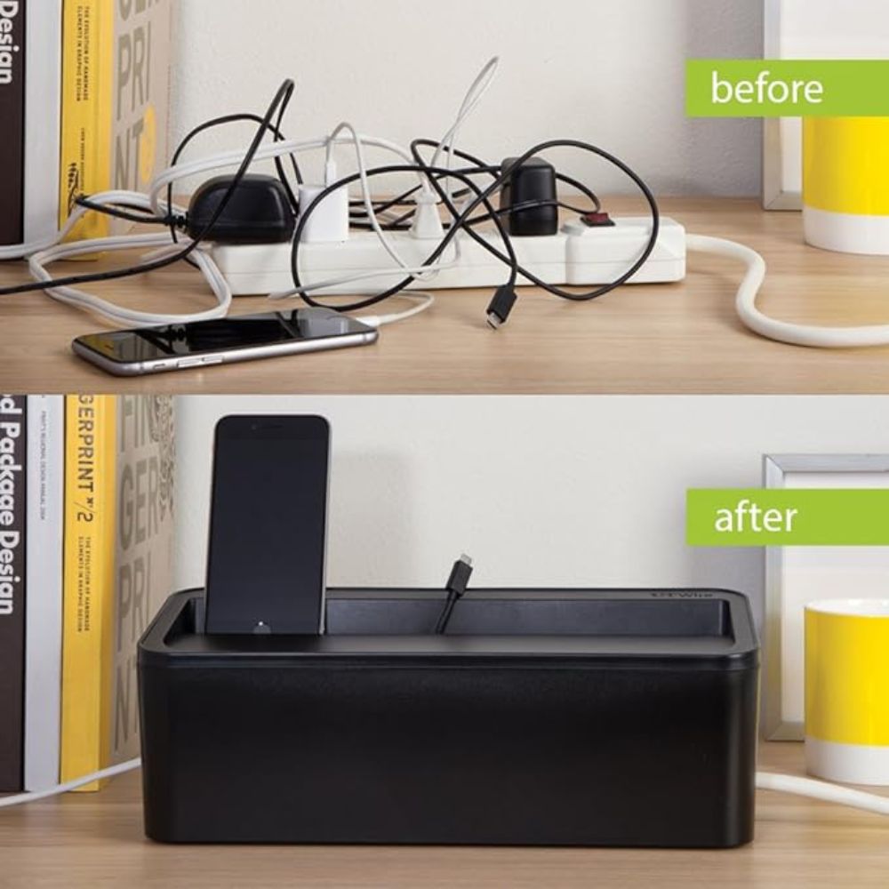 Organizador de Cables y Estación De Carga UT-Wire Negro
