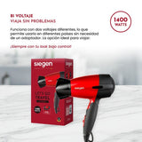 Secador Siegen Let`S Go Travel Rojo SG-3011