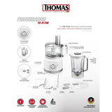 Licuadora y Procesadora de Alimentos TH-9170B
