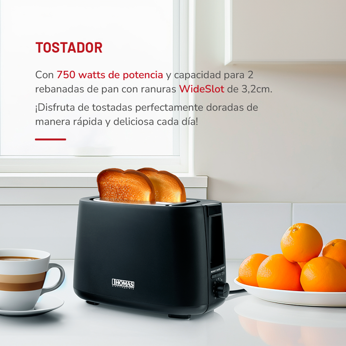 Tostador Thomas para 2 Panes TH-117