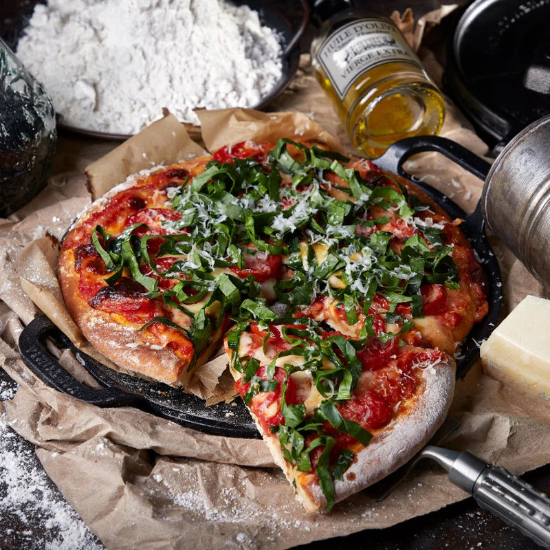 Plancha Victoria Para Pizza Doble Asa 25 Cm