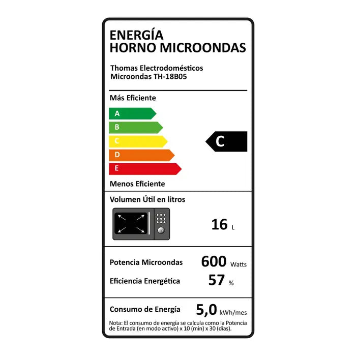 Microondas Thomas 18 Litros TH-18B05