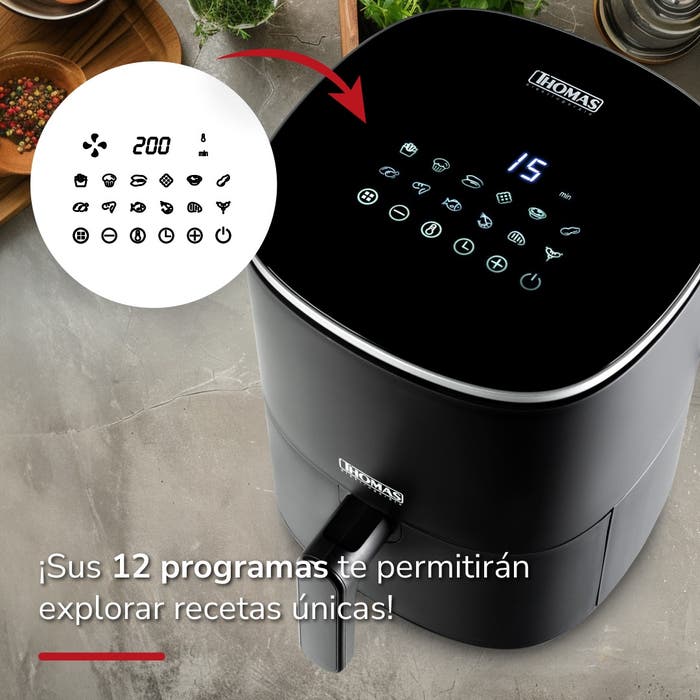 Freidora de Aire Digital Led Touch TH-AF30DN