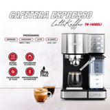 Cafetera Thomas Espresso LatteKaffee TH-160DELI + Porta Filtro para cápsulas