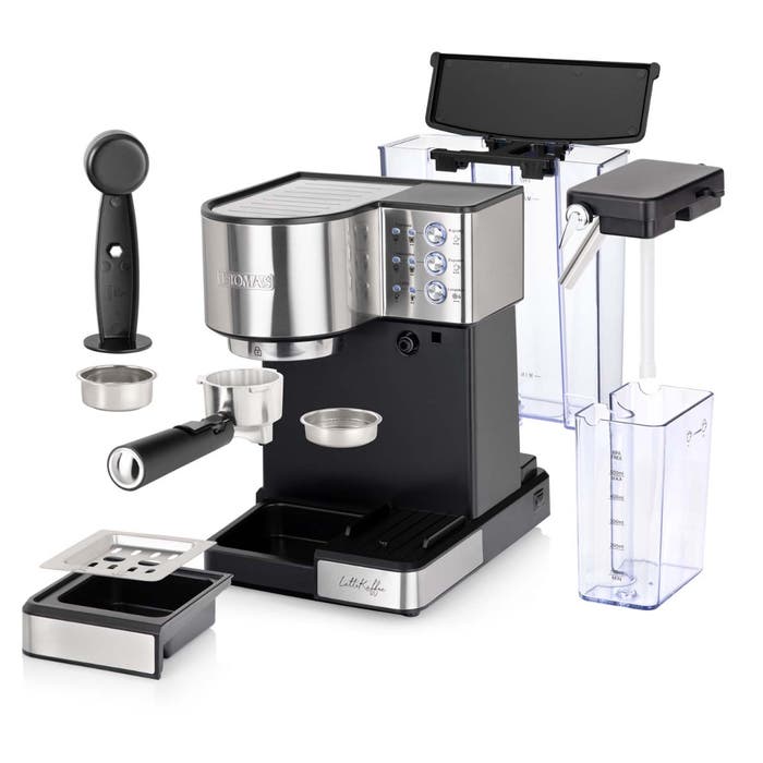 Cafetera Thomas Espresso LatteKaffee TH-160DELI + Porta Filtro para cápsulas