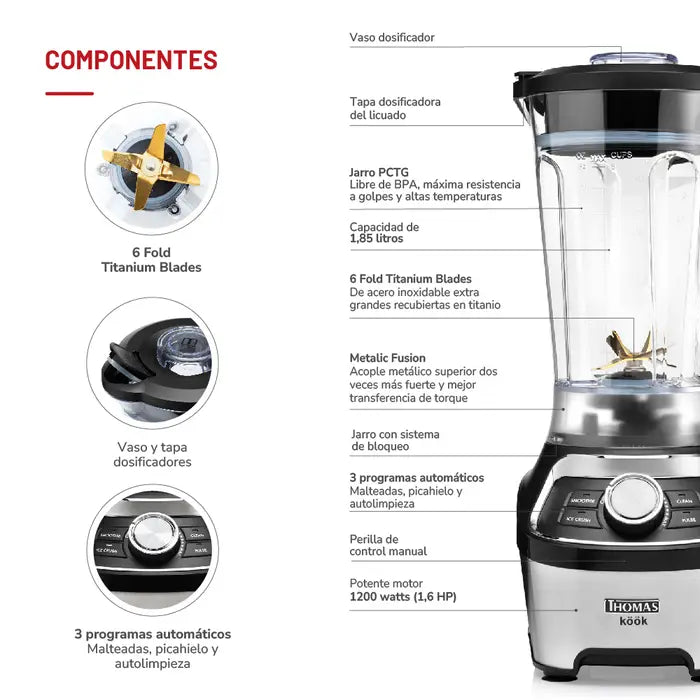 Licuadora Thomas 1,85 Litros TH-790D