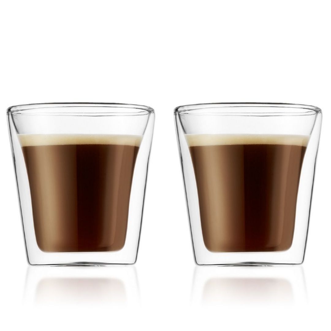 Taza Bodum de Borosilicato 100 ml Pack de 2
