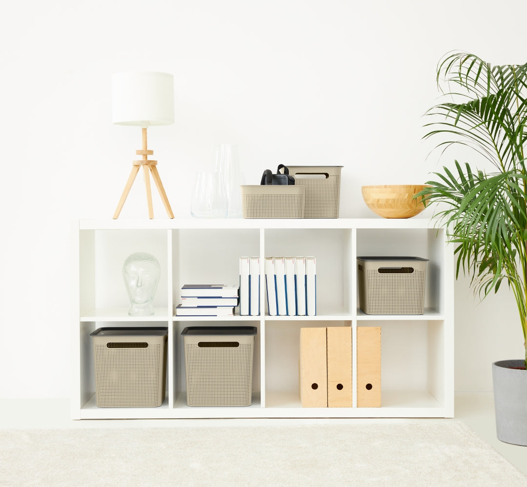 Canasto Plástico Rotho Capuccino 18 Litros