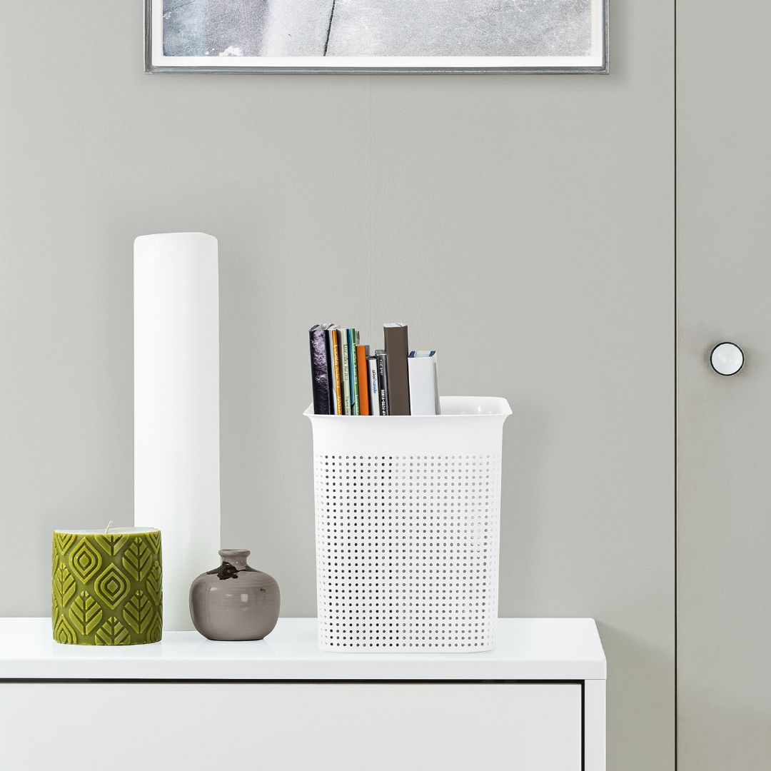 Canasto Plástico Rotho Blanco 7 Litros