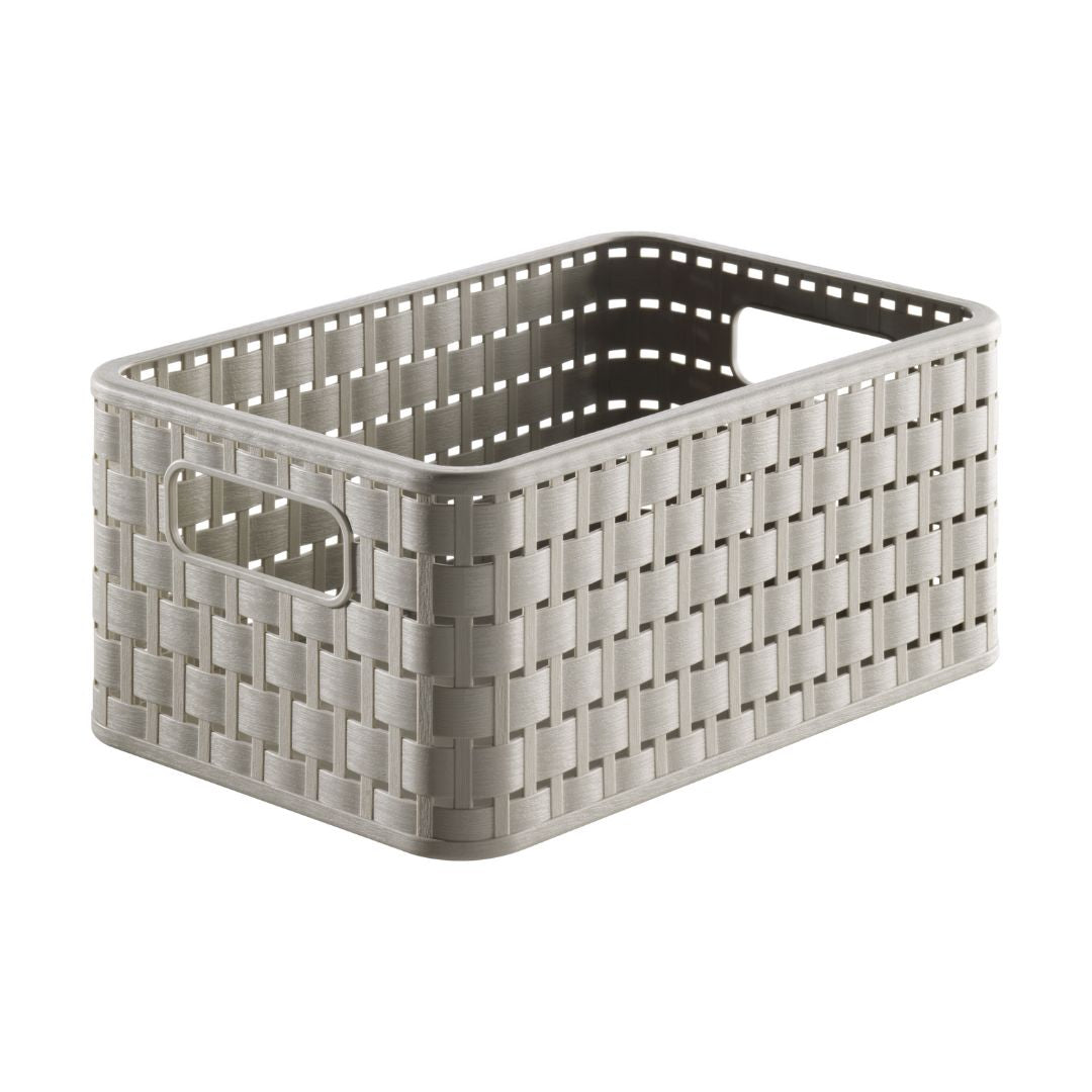 Canasto Plástico Capuccino Rotho 6 Litros