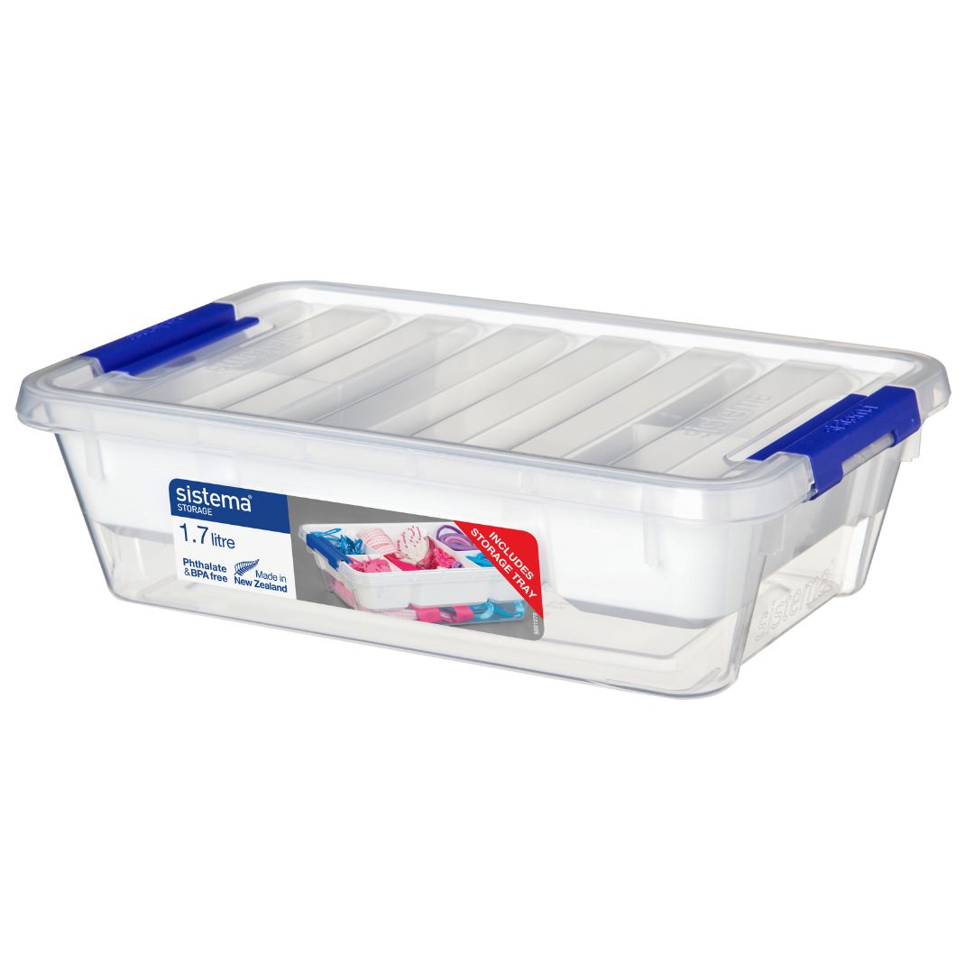 Caja organizadora con bandeja 1,7 Lts.