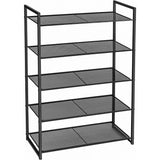 Zapatero / Estante de 5 Niveles Songmics Negro