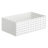 Contenedor Bricks Blanco Apilable 35 x21 x1 2,5 cm.