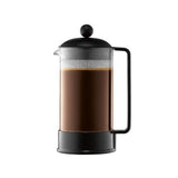 Cafetera Prensa Francesa Bodum de Vidrio 1 lt Negra