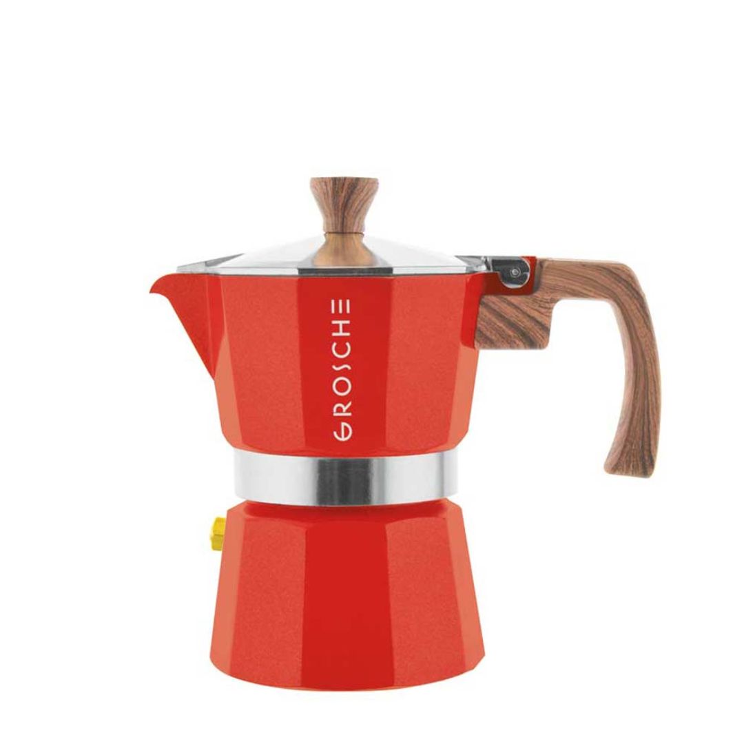 Cafetera Milano 3 Tazas 150 ml Roja