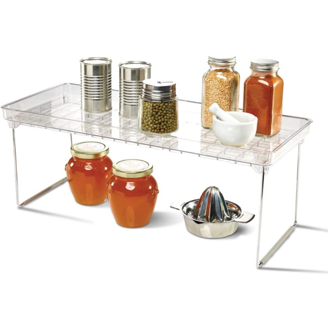 Repisa Madesmart Transparente Apilable 47 x 19 cm