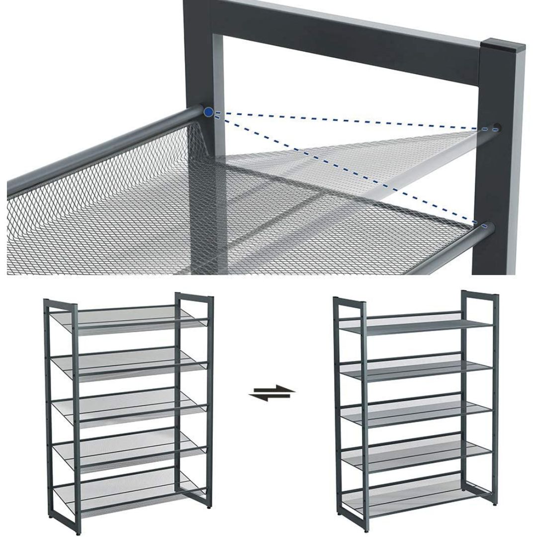 Zapatero / Estante Ajustable de 5 Niveles