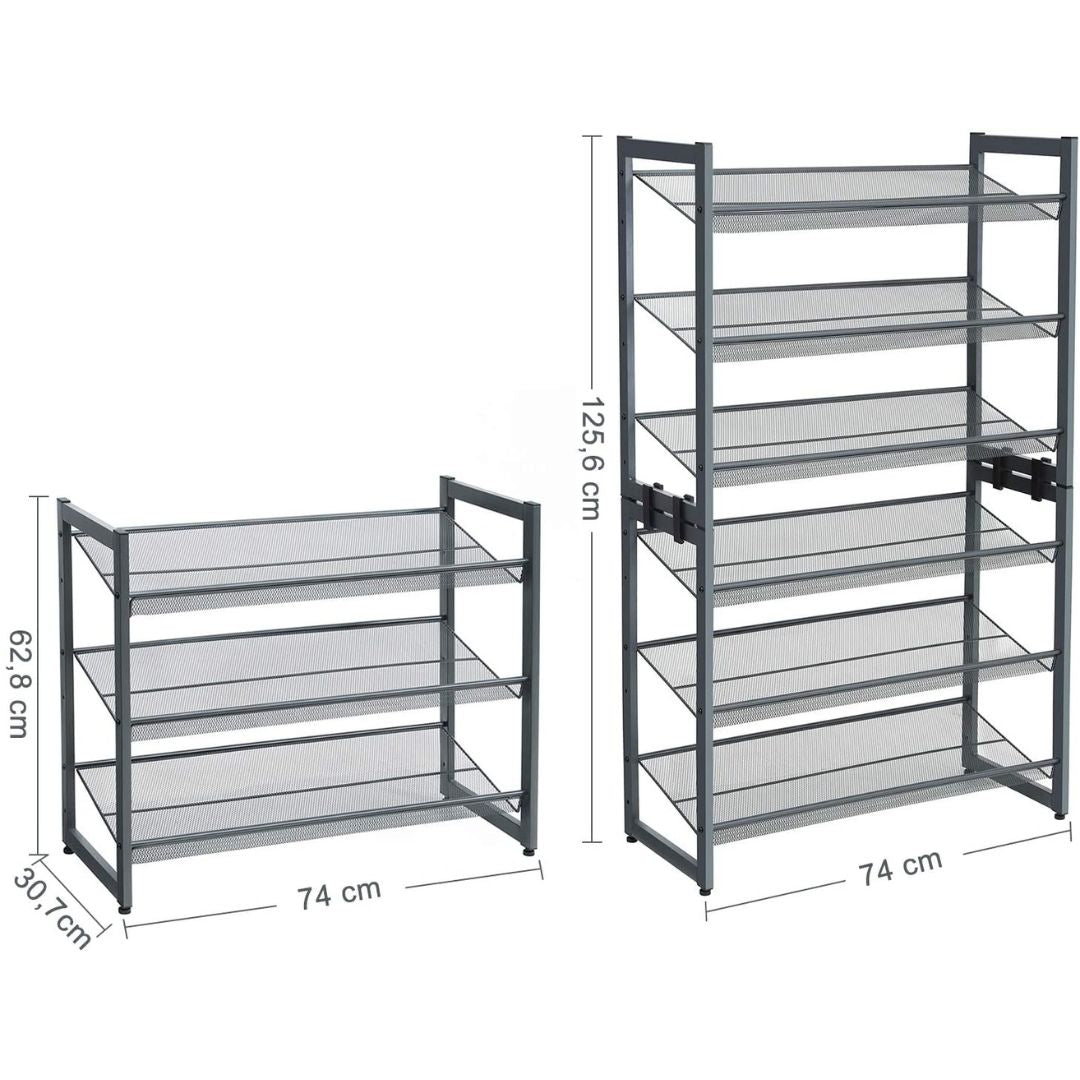 Estante Ajustable Para Armario | División Telescópica 38-60 Cm | Multicapa Para Organizar Ropa Y Zapatos