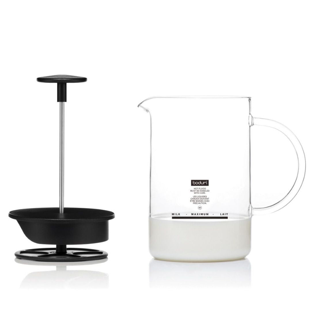 Batidor De Leche Con Mango de Cristal 250 ml