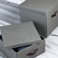 Caja Organizadora Bigso Box Levi 31 x 31 cm Gris.
