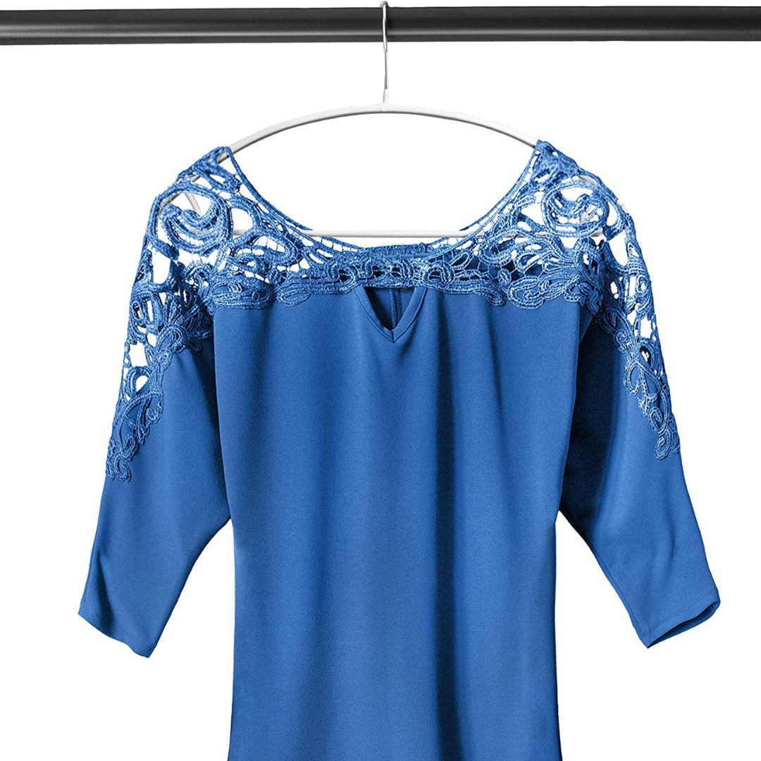 Set de 5 Colgadores Para Ropa Con Barra, 36 cm en forma de U