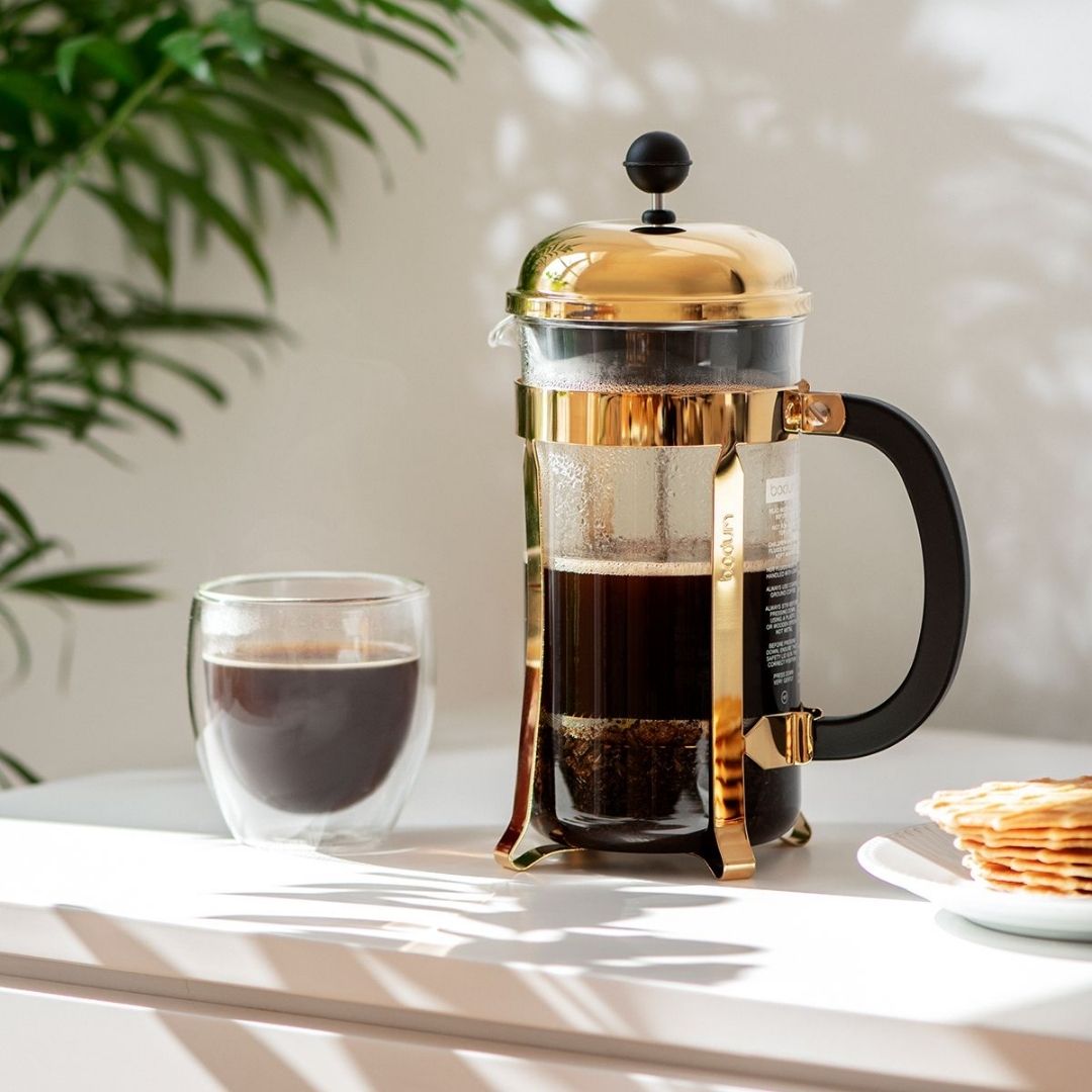 Cafetera Prensa Francesa Bodum Chambord 1 lt Cobre